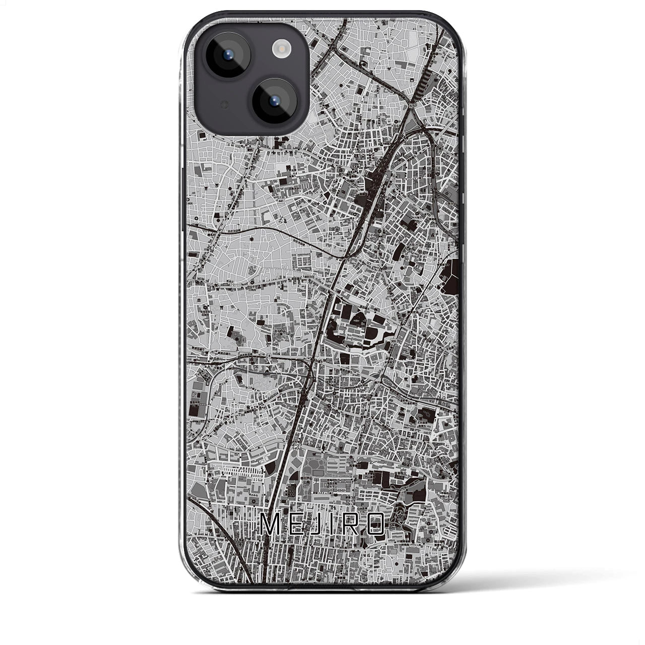 【目白(東京都)】地図柄iPhoneケース(クリアタイプ)