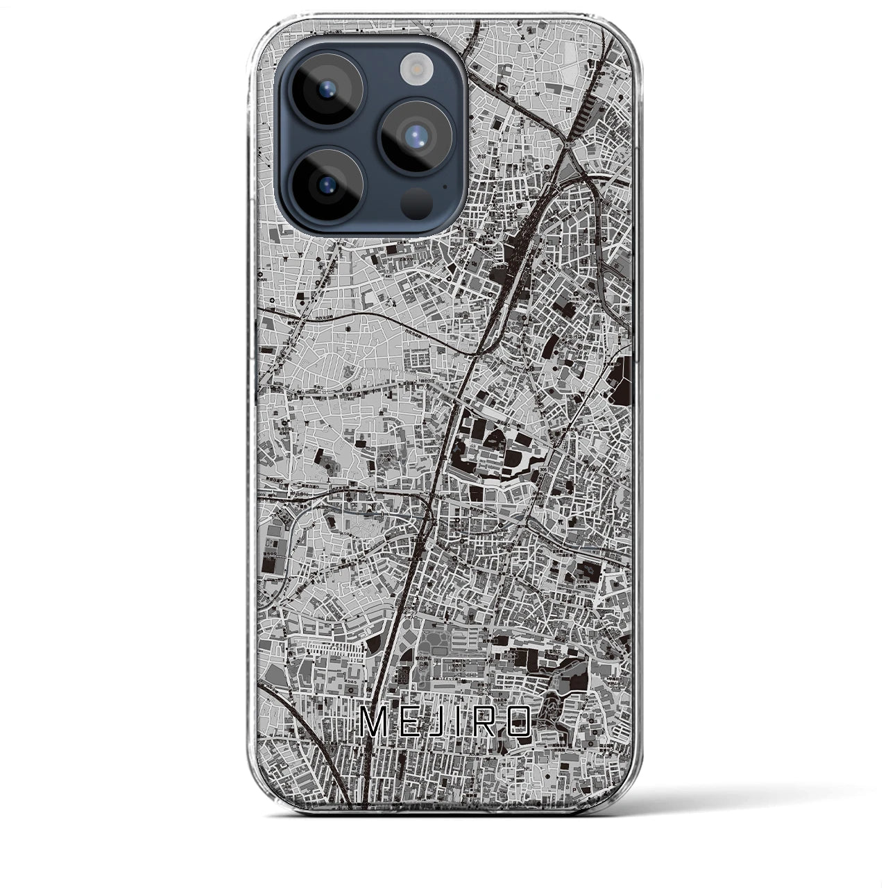 【目白(東京都)】地図柄iPhoneケース(クリアタイプ)