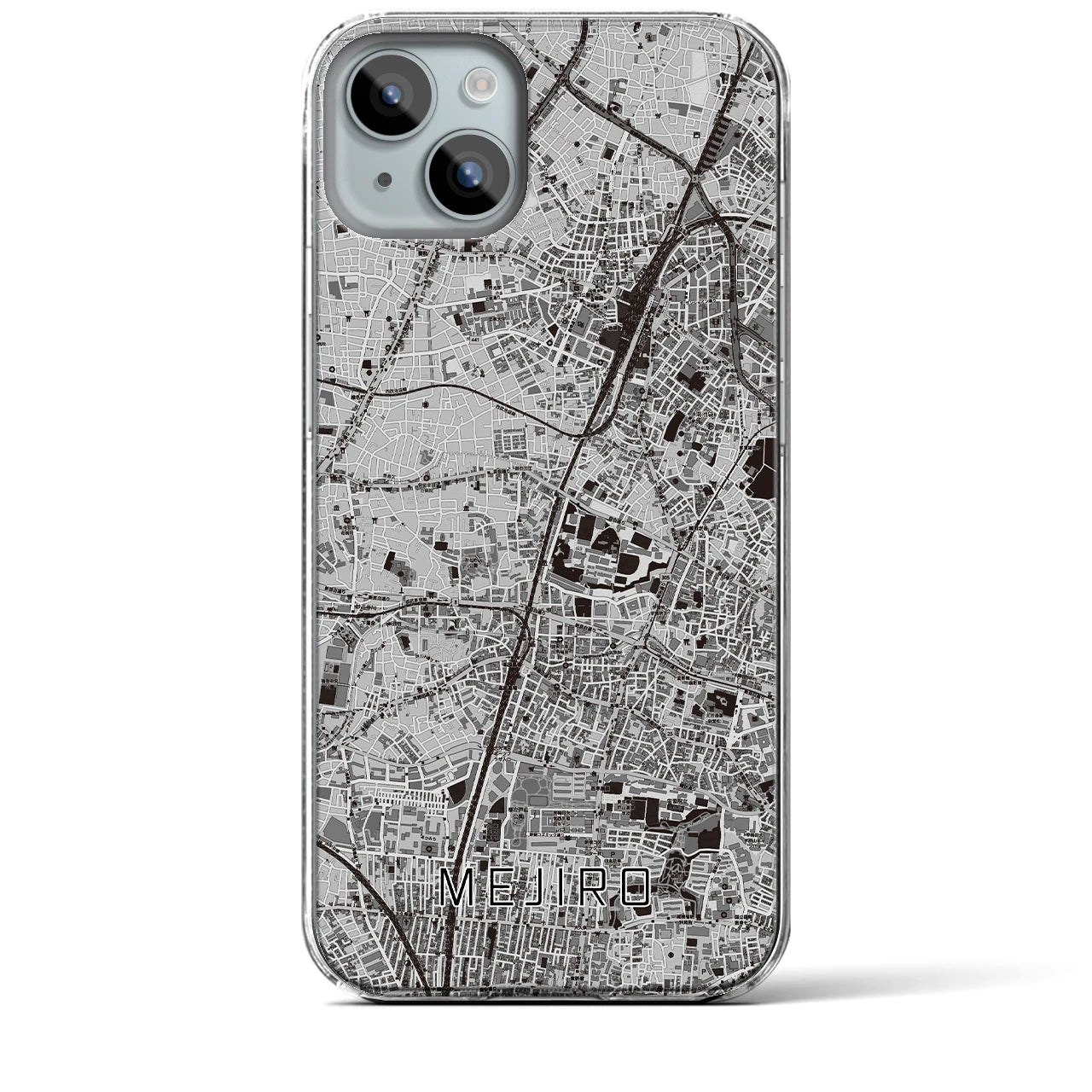 【目白(東京都)】地図柄iPhoneケース(クリアタイプ)