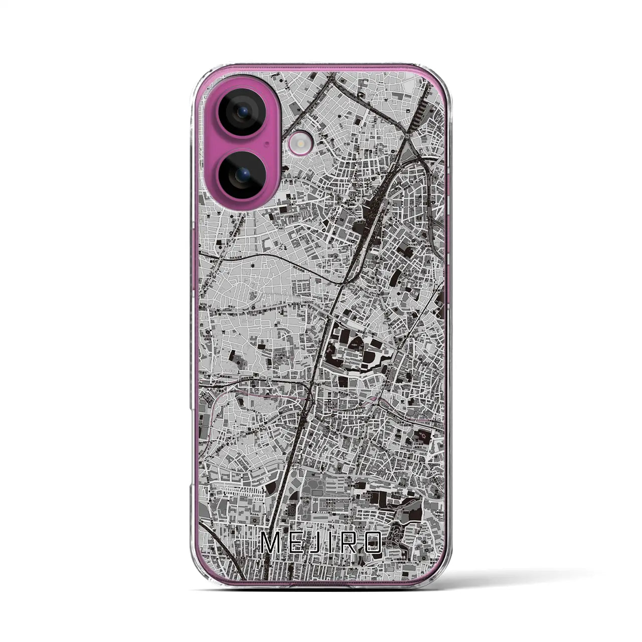 【目白(東京都)】地図柄iPhoneケース(クリアタイプ)