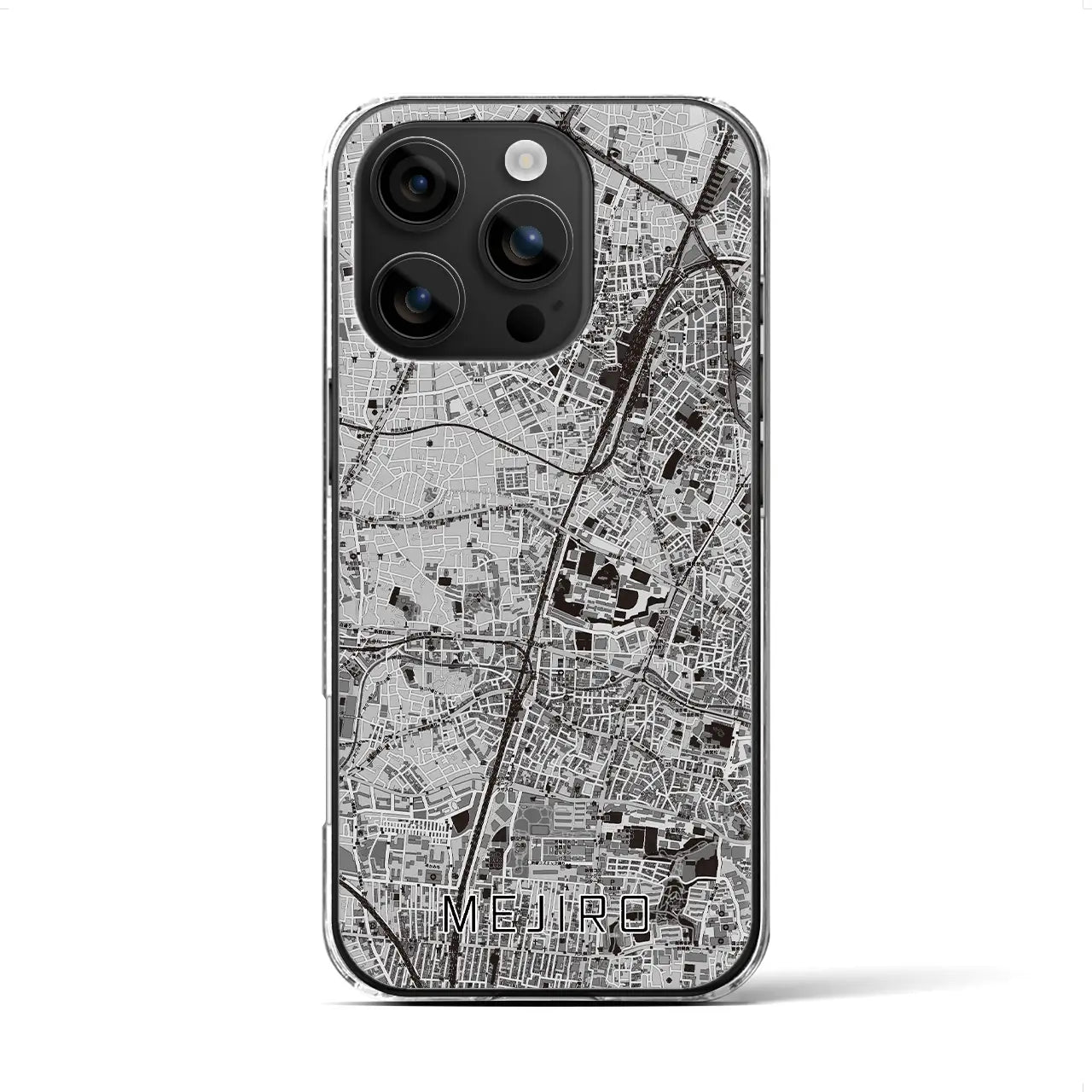 【目白(東京都)】地図柄iPhoneケース(クリアタイプ)