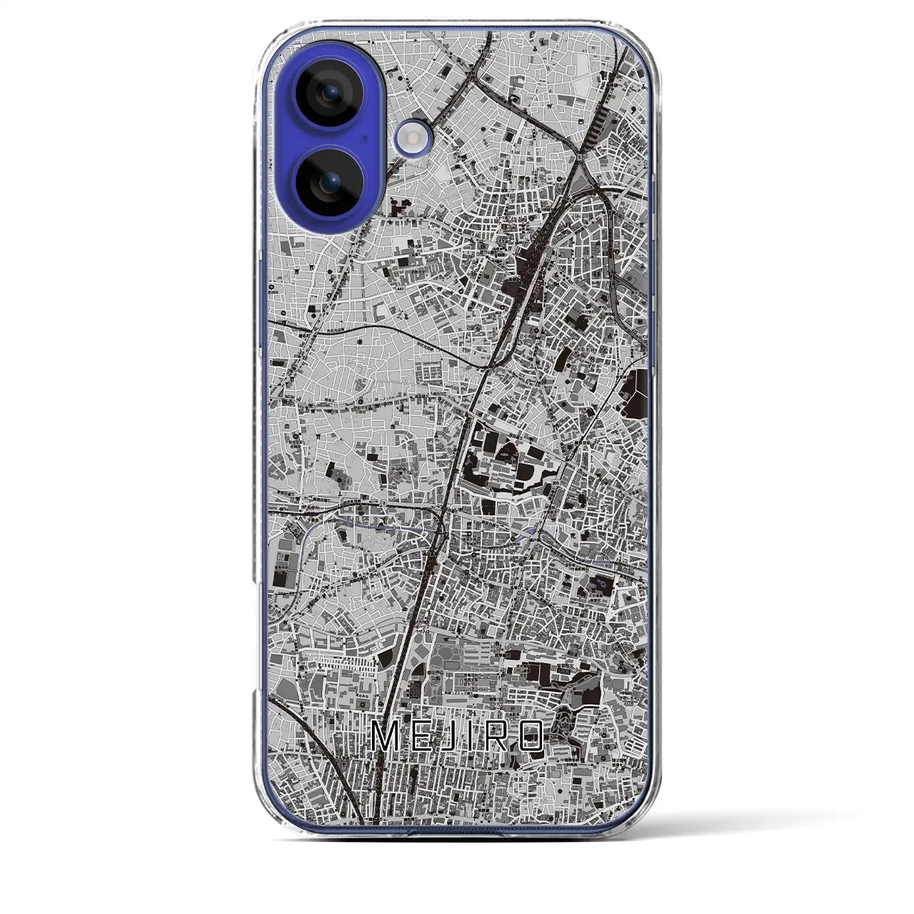 【目白(東京都)】地図柄iPhoneケース(クリアタイプ)