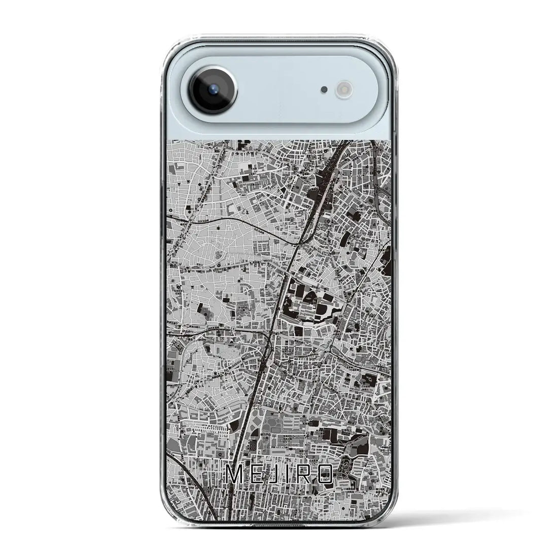 【目白(東京都)】地図柄iPhoneケース(クリアタイプ)モノトーン・iPhone 17 Pro Max 用