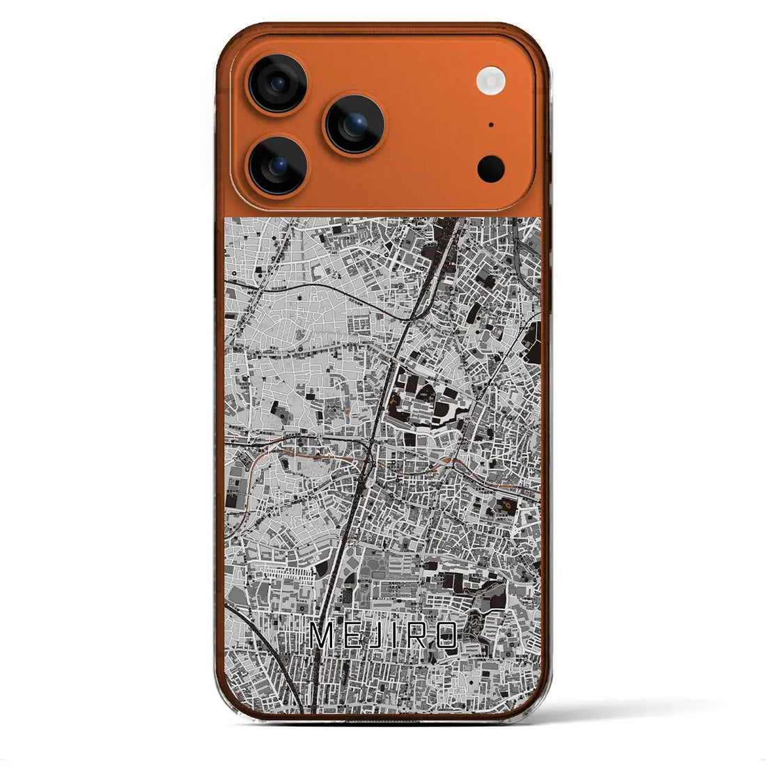 【目白(東京都)】地図柄iPhoneケース(クリアタイプ)