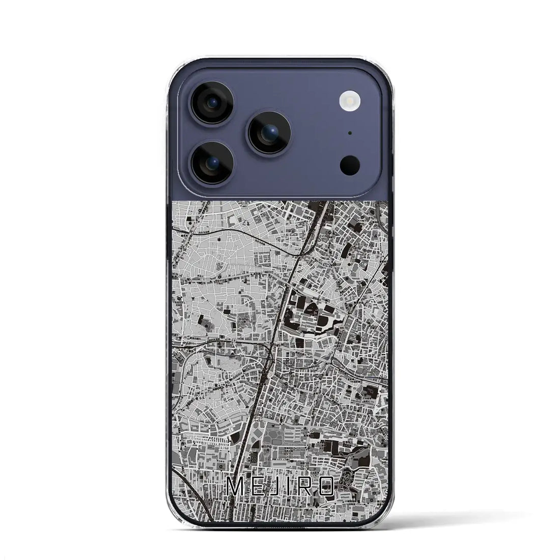 【目白(東京都)】地図柄iPhoneケース(クリアタイプ)