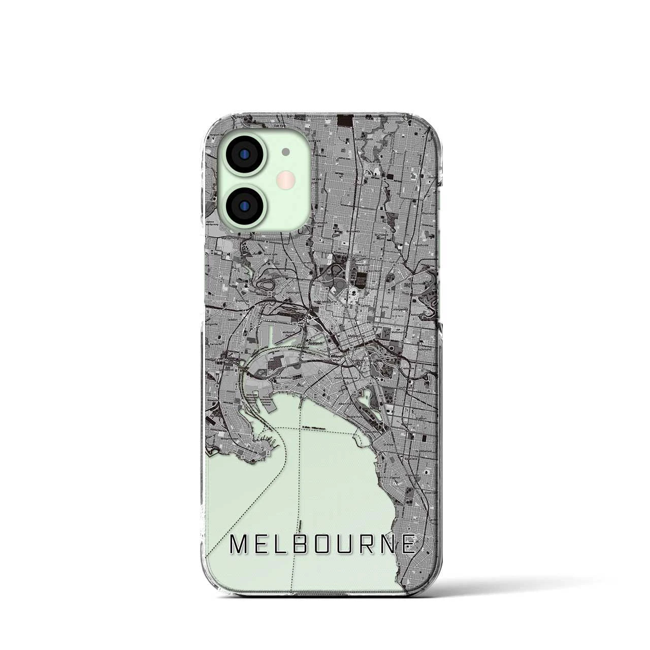 【メルボルン(オーストラリア)】地図柄iPhoneケース(クリアタイプ)