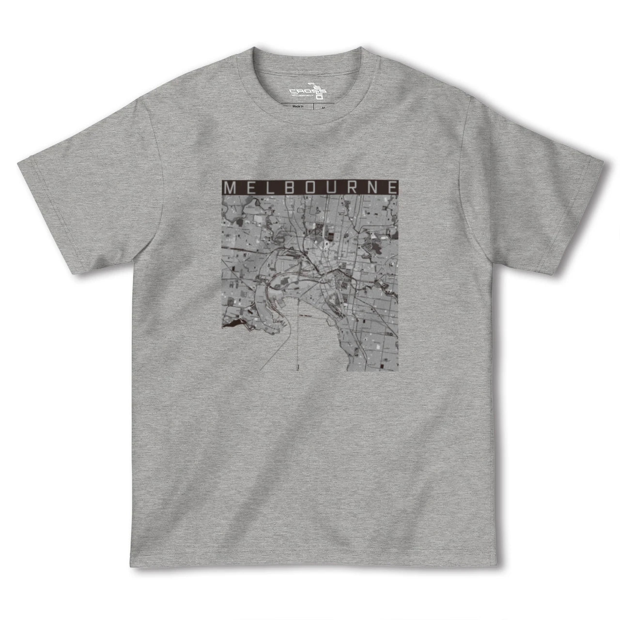 【メルボルン(オーストラリア)】地図柄ヘビーウェイトTシャツ