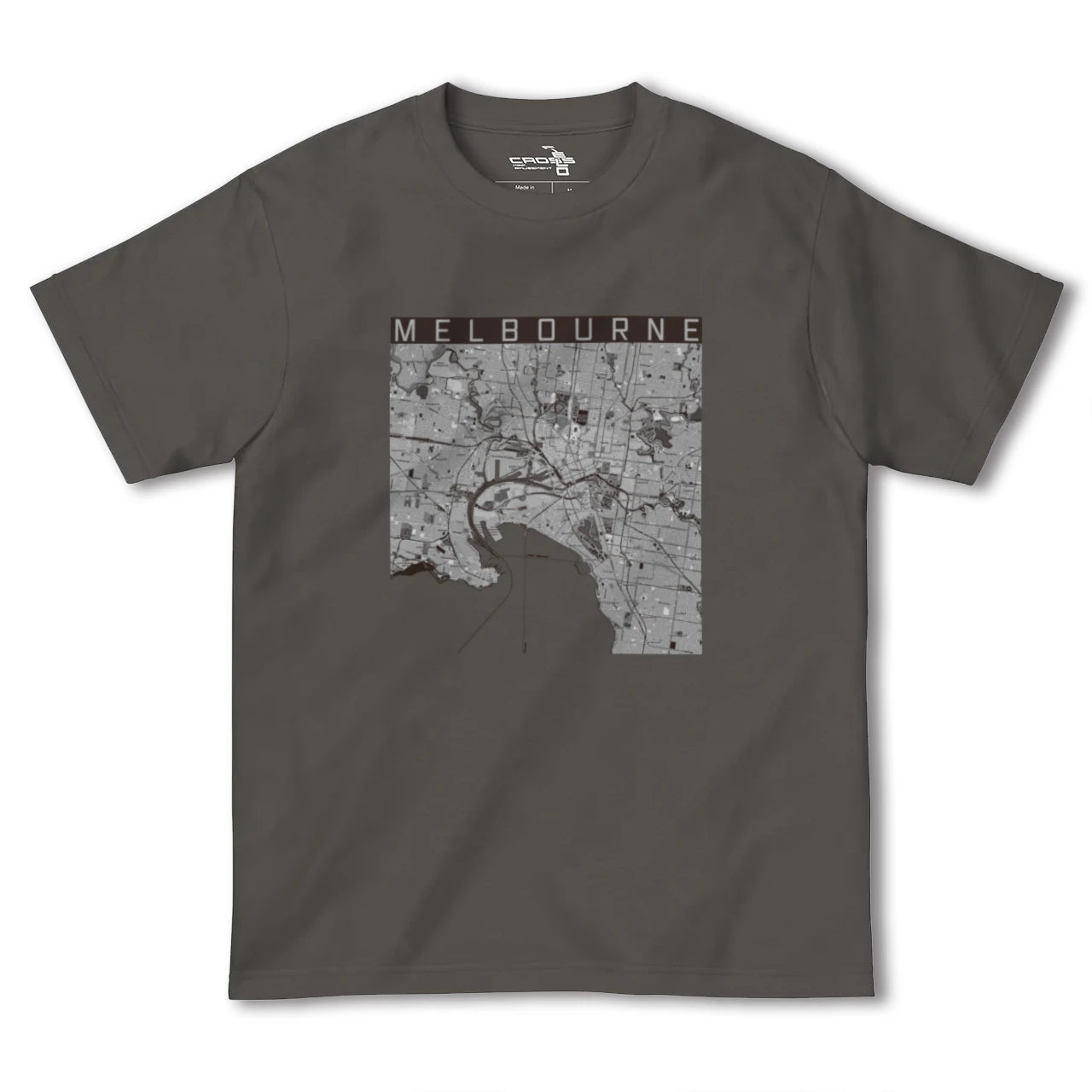 【メルボルン(オーストラリア)】地図柄ヘビーウェイトTシャツ