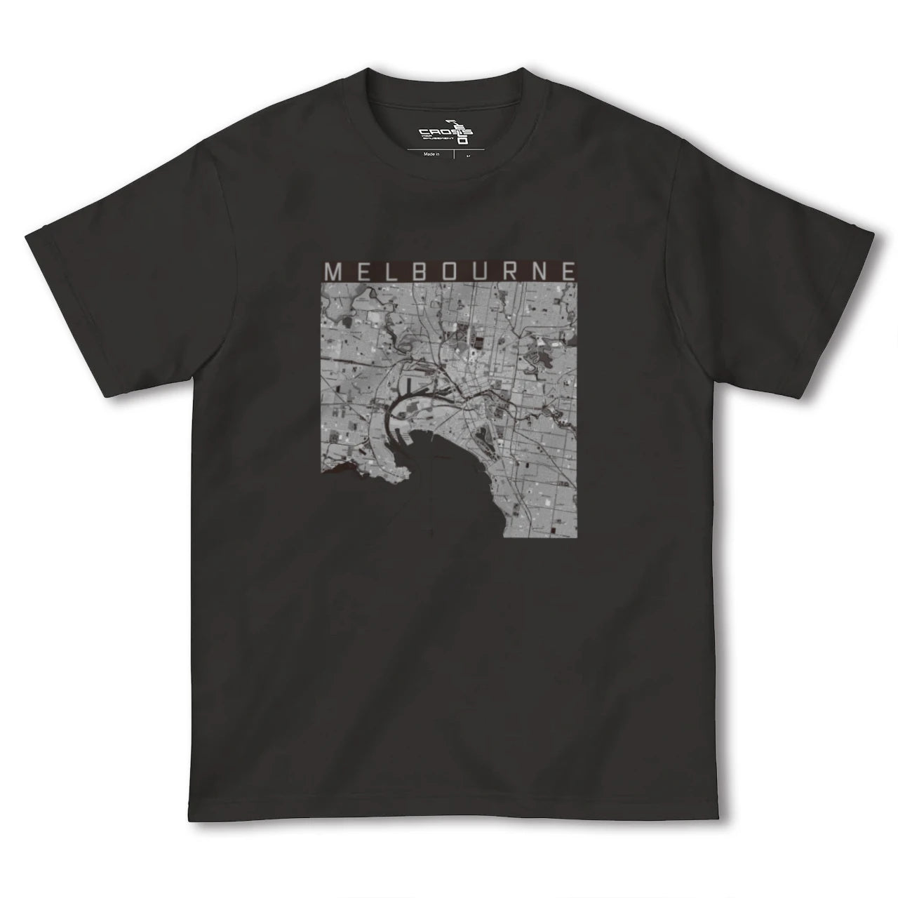【メルボルン(オーストラリア)】地図柄ヘビーウェイトTシャツ
