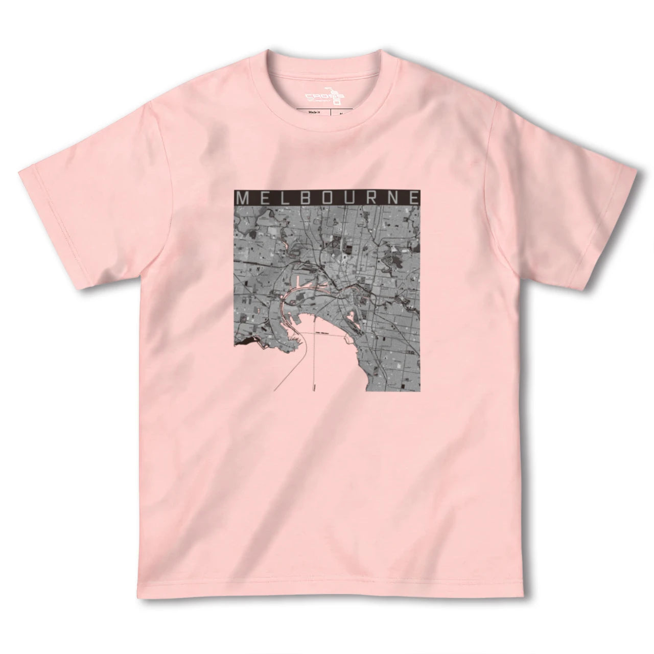 【メルボルン(オーストラリア)】地図柄ヘビーウェイトTシャツ