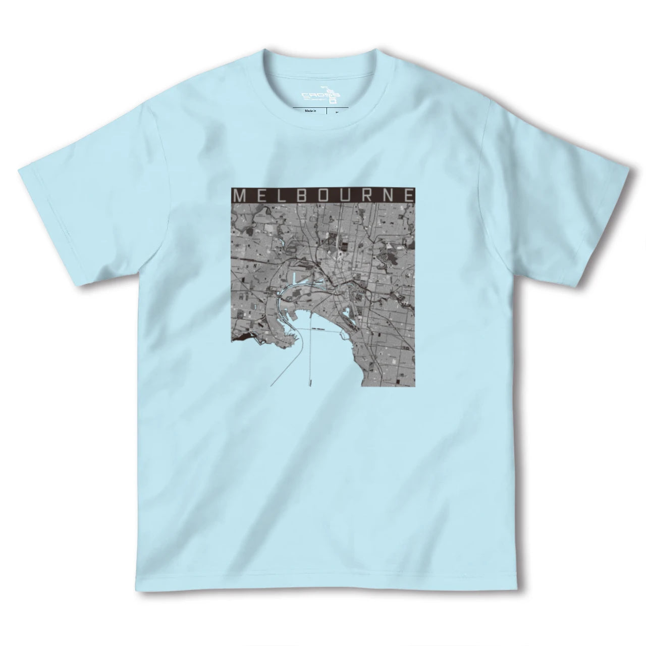 【メルボルン(オーストラリア)】地図柄ヘビーウェイトTシャツ