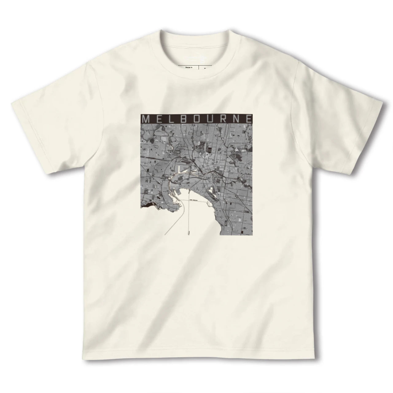 【メルボルン(オーストラリア)】地図柄ヘビーウェイトTシャツ