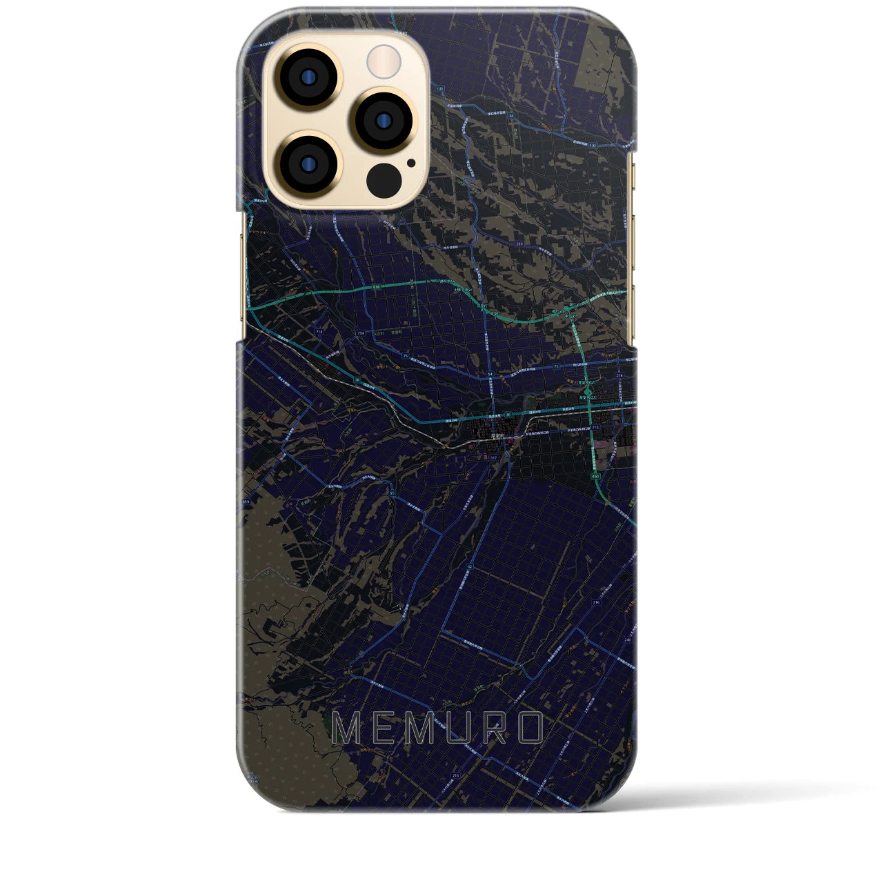 【芽室(北海道)】地図柄iPhoneケース(バックカバータイプ)