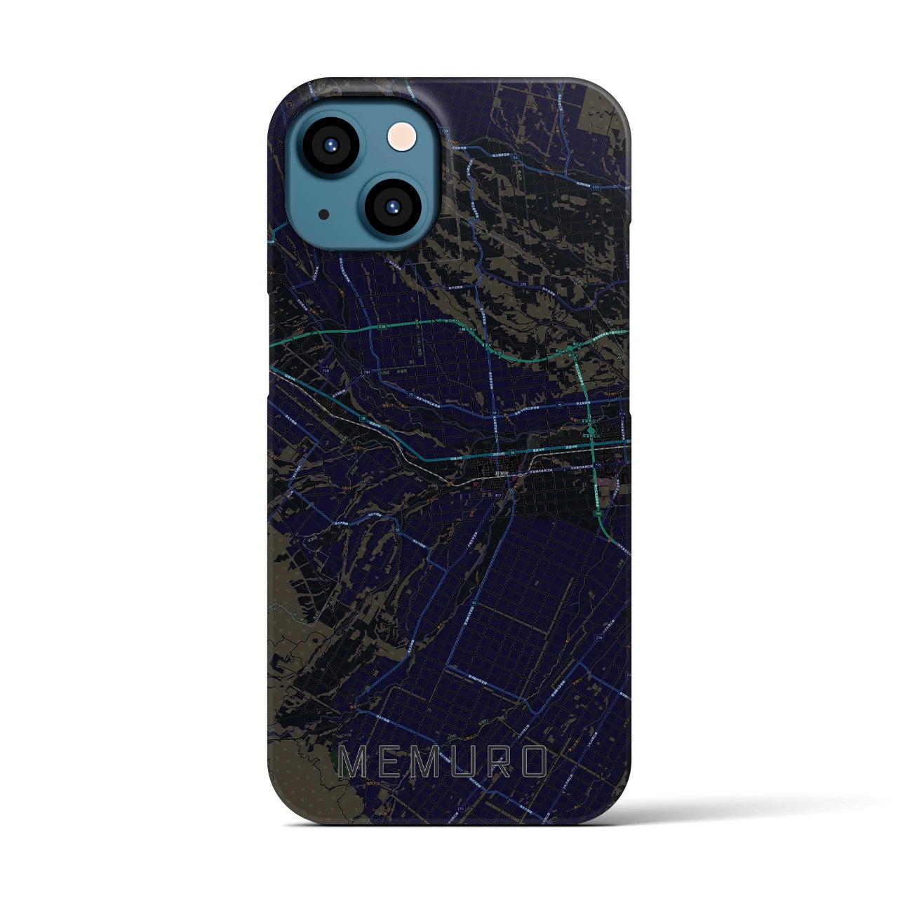 【芽室(北海道)】地図柄iPhoneケース(バックカバータイプ)