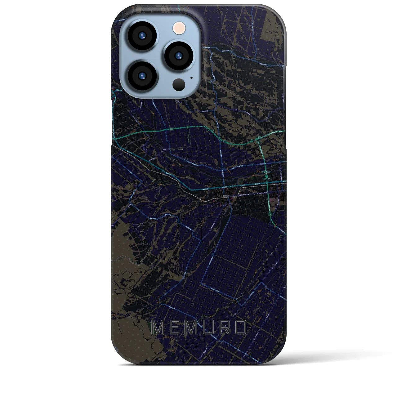 【芽室(北海道)】地図柄iPhoneケース(バックカバータイプ)
