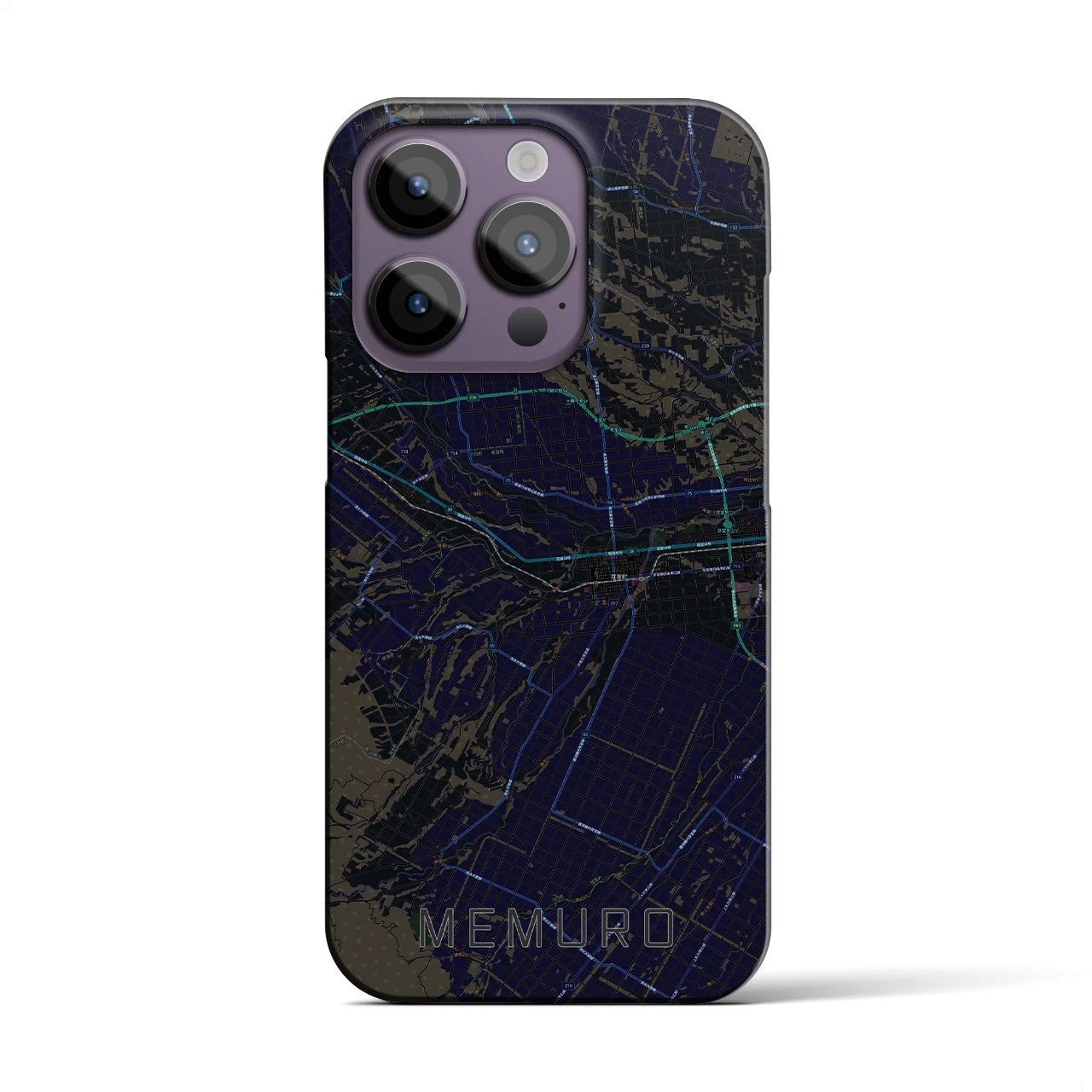 【芽室(北海道)】地図柄iPhoneケース(バックカバータイプ)