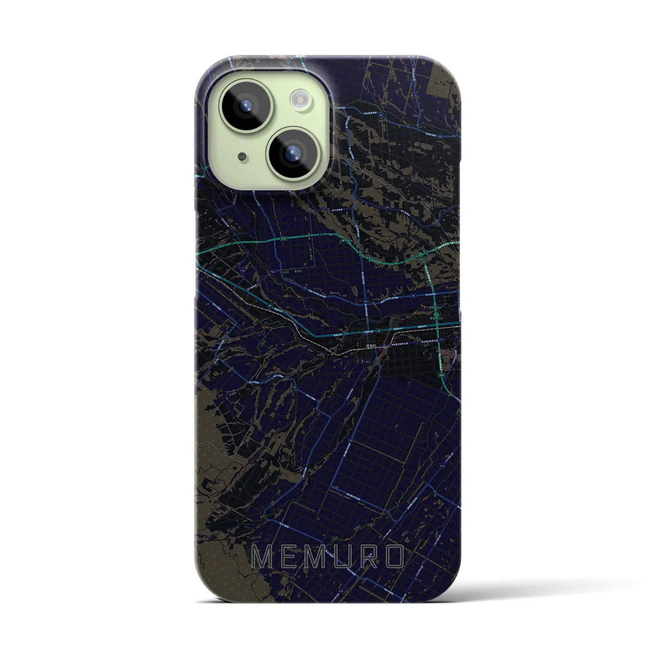 【芽室(北海道)】地図柄iPhoneケース(バックカバータイプ)