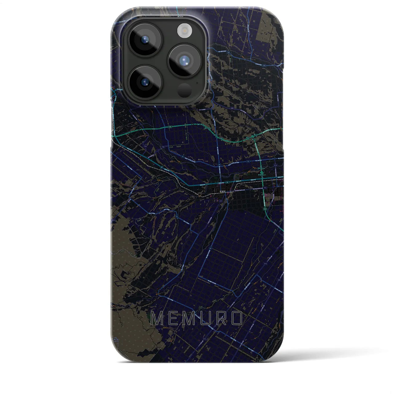 【芽室(北海道)】地図柄iPhoneケース(バックカバータイプ)