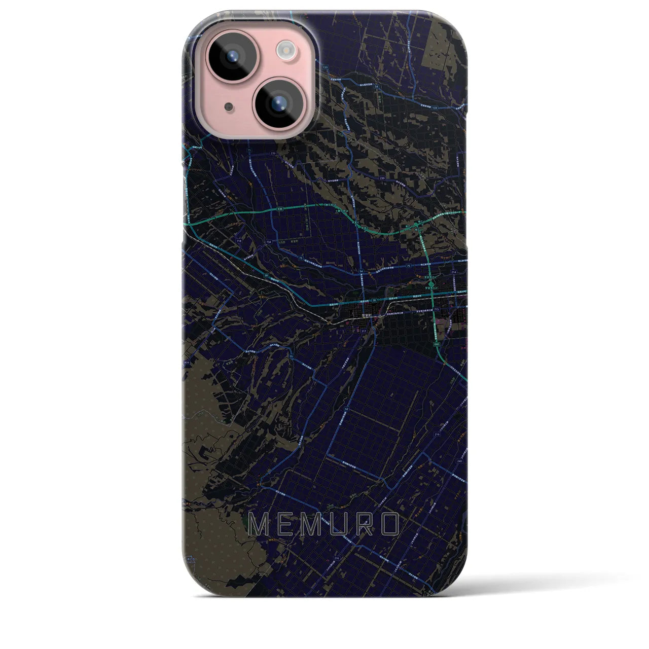 【芽室(北海道)】地図柄iPhoneケース(バックカバータイプ)