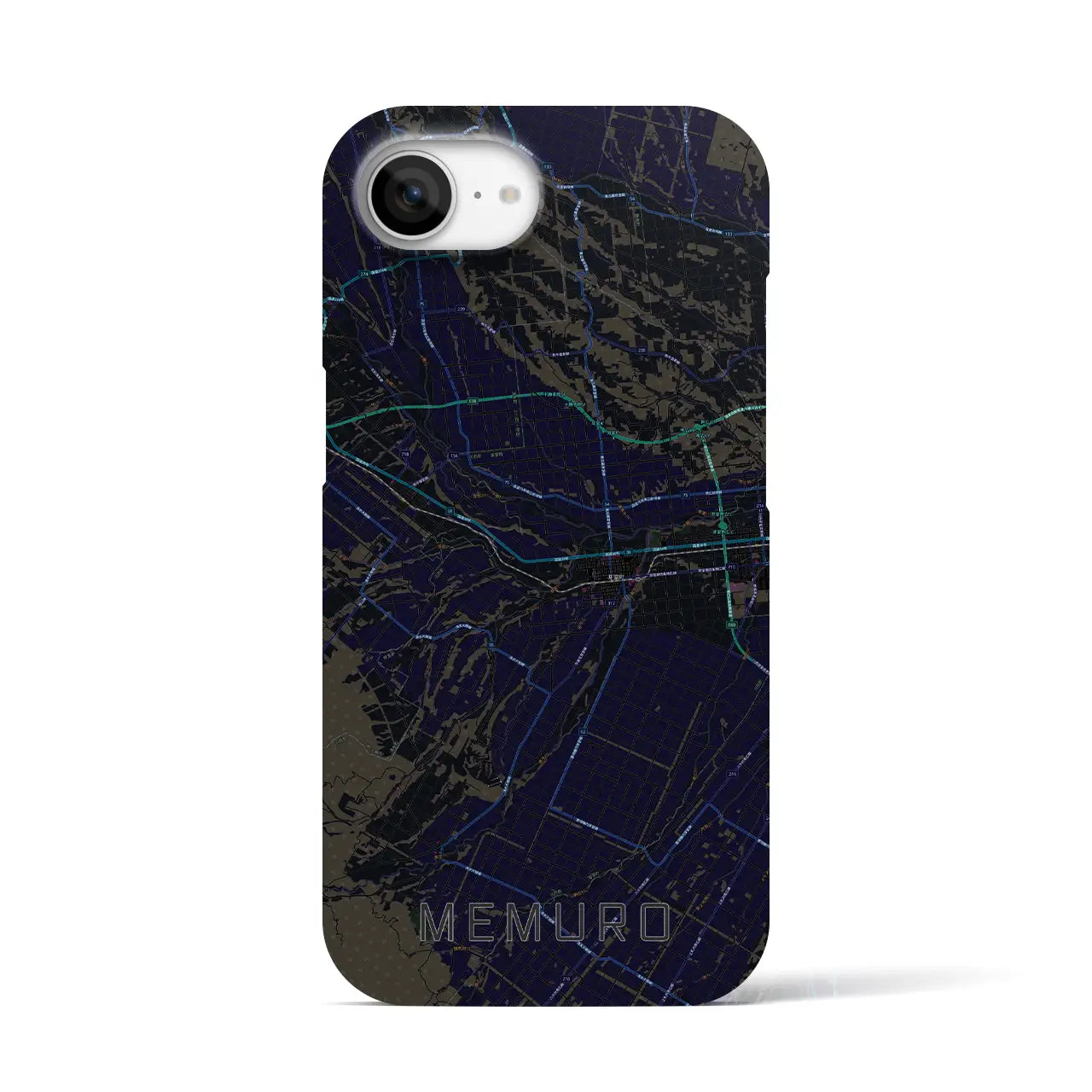 【芽室(北海道)】地図柄iPhoneケース(バックカバータイプ)