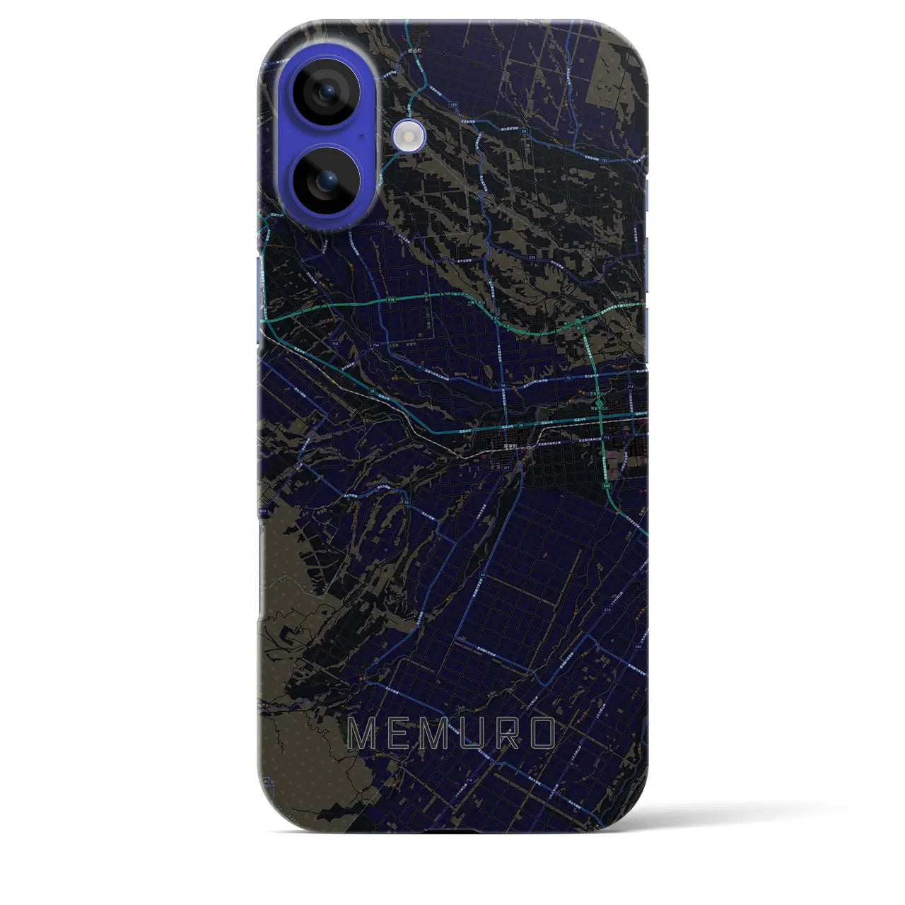 【芽室(北海道)】地図柄iPhoneケース(バックカバータイプ)