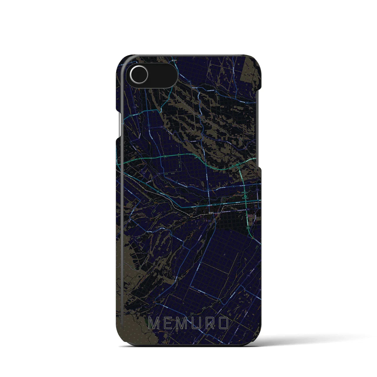 【芽室(北海道)】地図柄iPhoneケース(バックカバータイプ)
