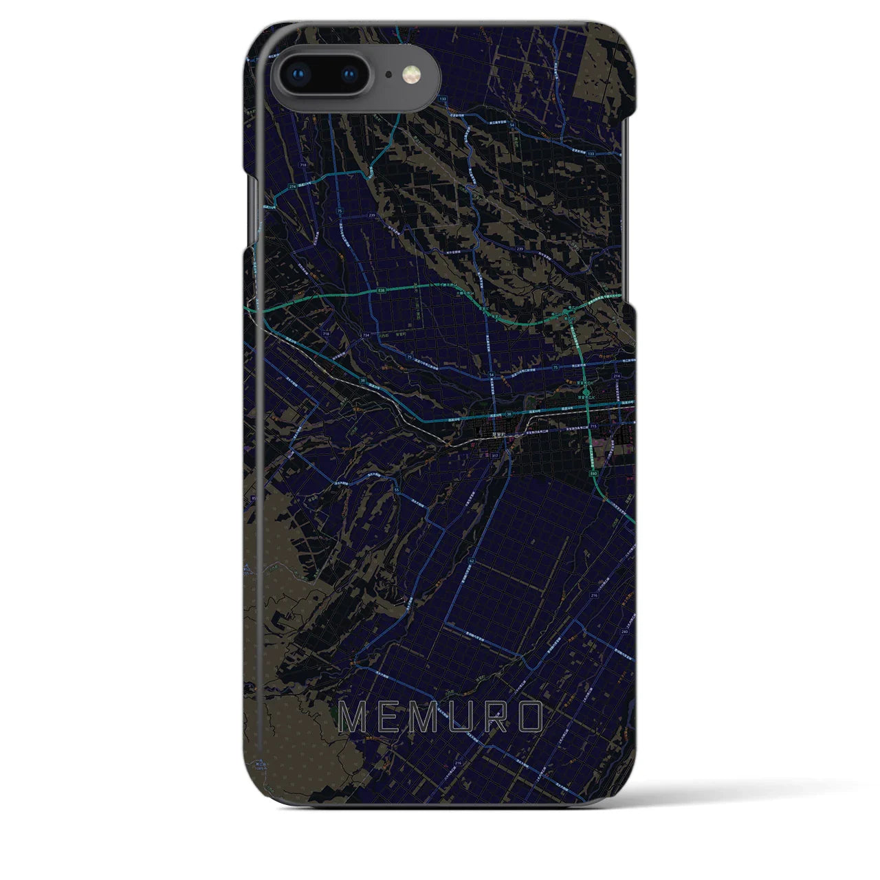 【芽室(北海道)】地図柄iPhoneケース(バックカバータイプ)
