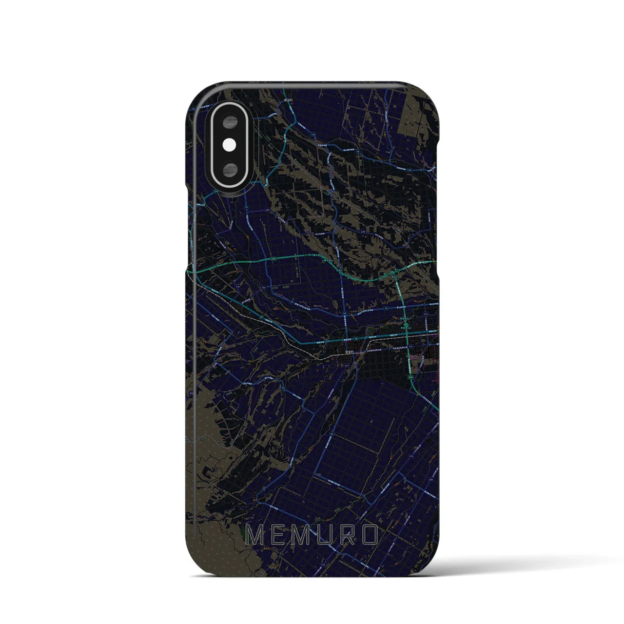 【芽室(北海道)】地図柄iPhoneケース(バックカバータイプ)