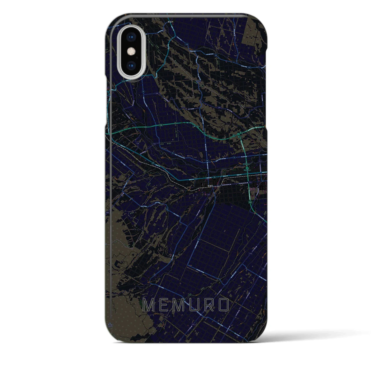 【芽室(北海道)】地図柄iPhoneケース(バックカバータイプ)