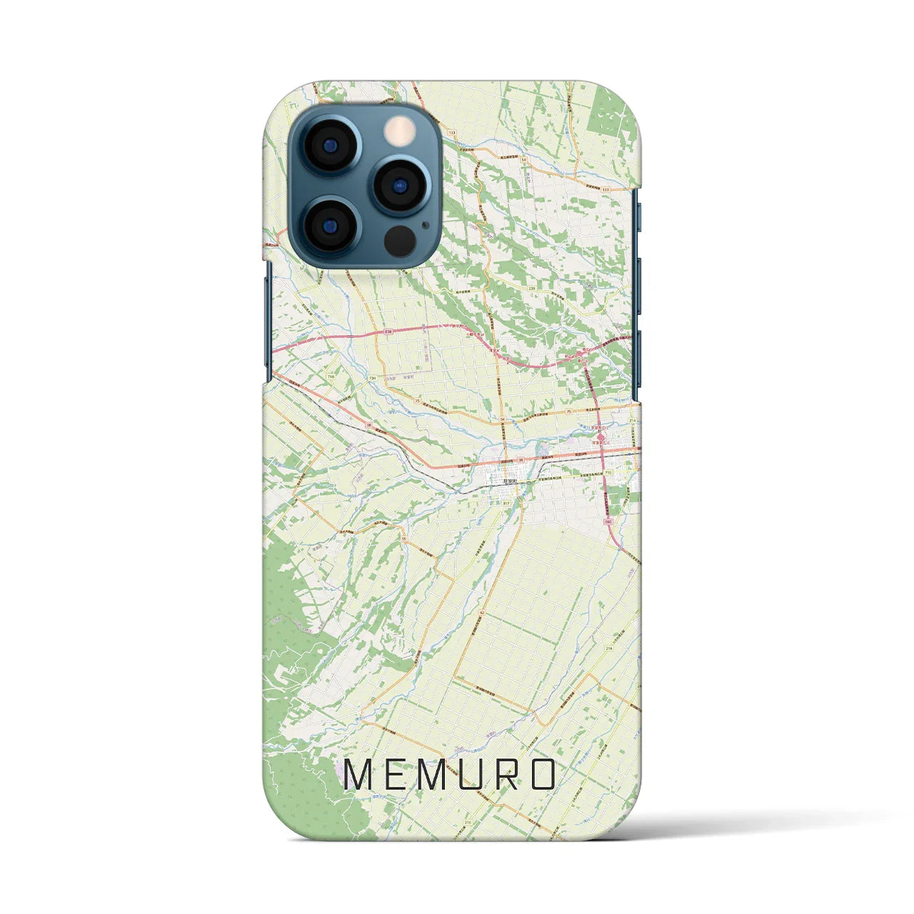 【芽室(北海道)】地図柄iPhoneケース(バックカバータイプ)