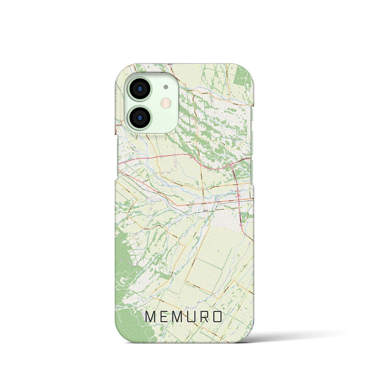 【芽室(北海道)】地図柄iPhoneケース(バックカバータイプ)