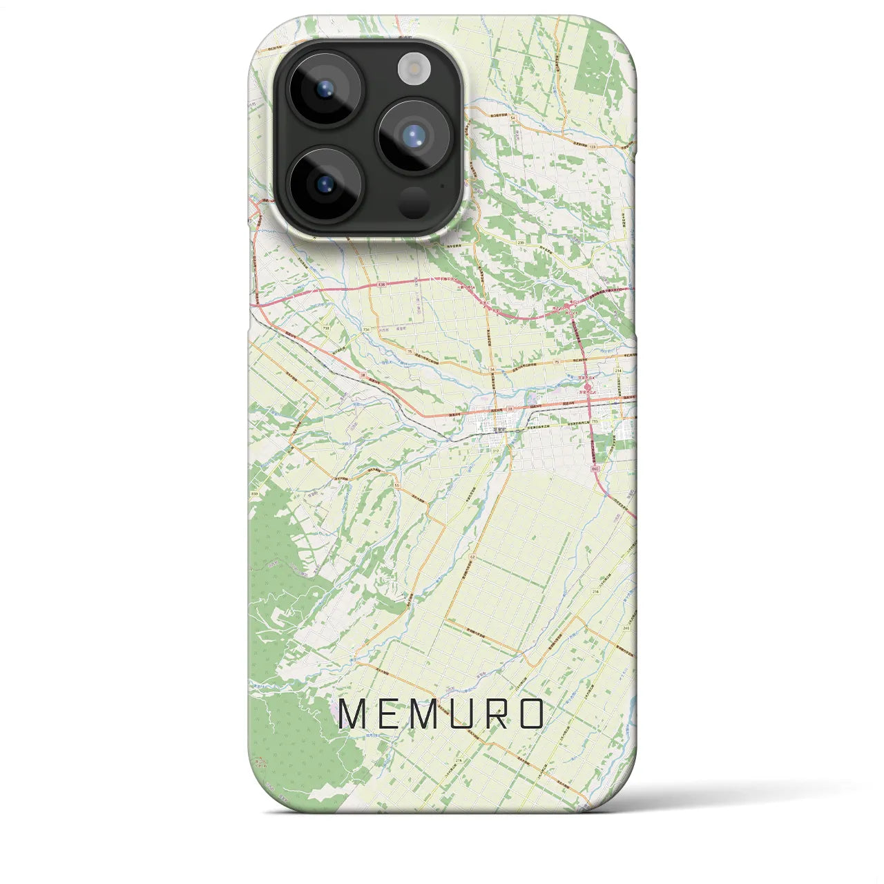 【芽室(北海道)】地図柄iPhoneケース(バックカバータイプ)