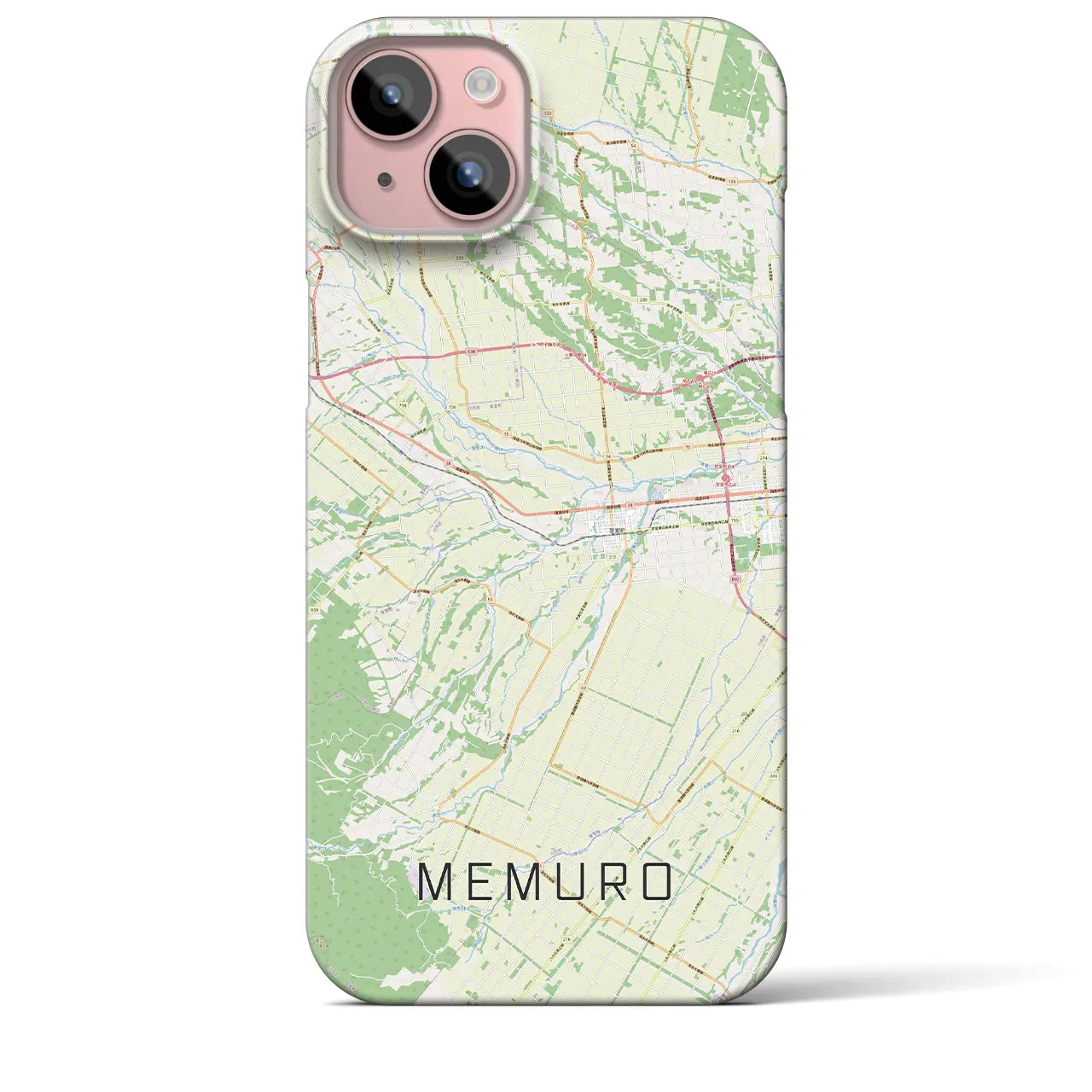 【芽室(北海道)】地図柄iPhoneケース(バックカバータイプ)