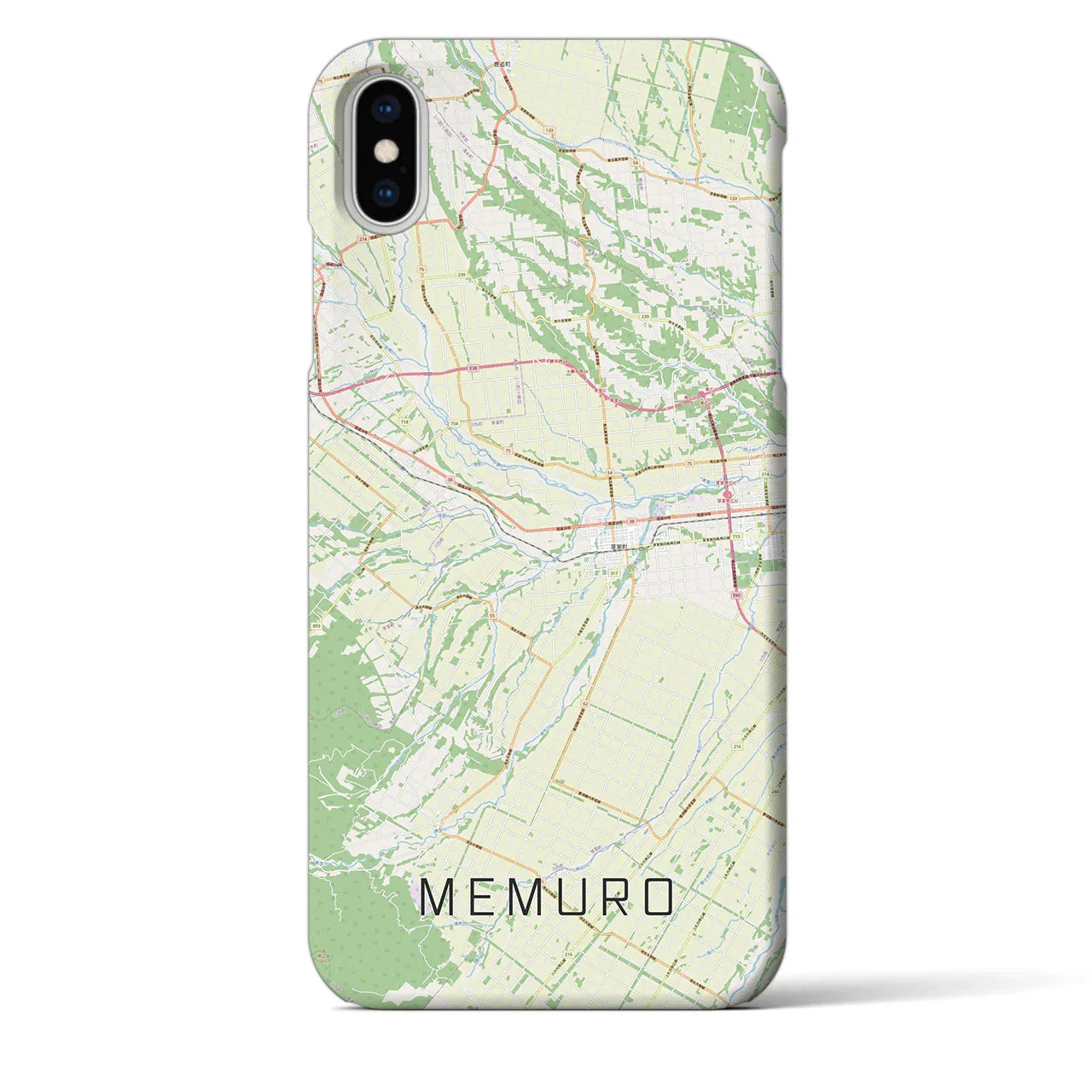 【芽室(北海道)】地図柄iPhoneケース(バックカバータイプ)