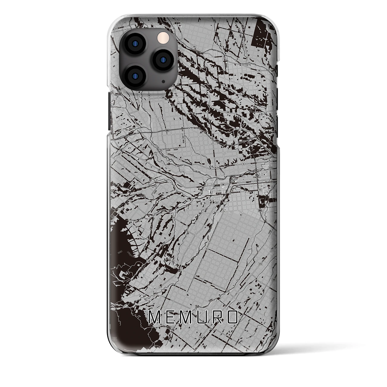 【芽室(北海道)】地図柄iPhoneケース(クリアタイプ)