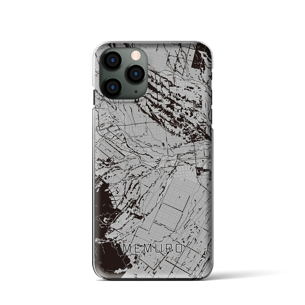 【芽室(北海道)】地図柄iPhoneケース(クリアタイプ)