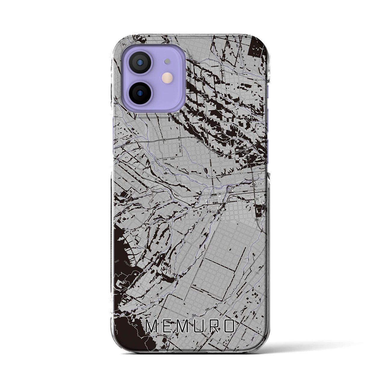 【芽室(北海道)】地図柄iPhoneケース(クリアタイプ)