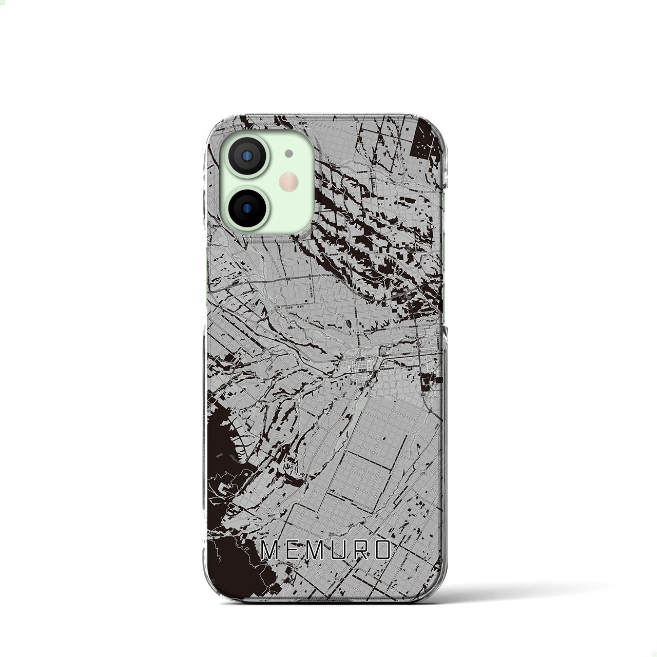 【芽室(北海道)】地図柄iPhoneケース(クリアタイプ)