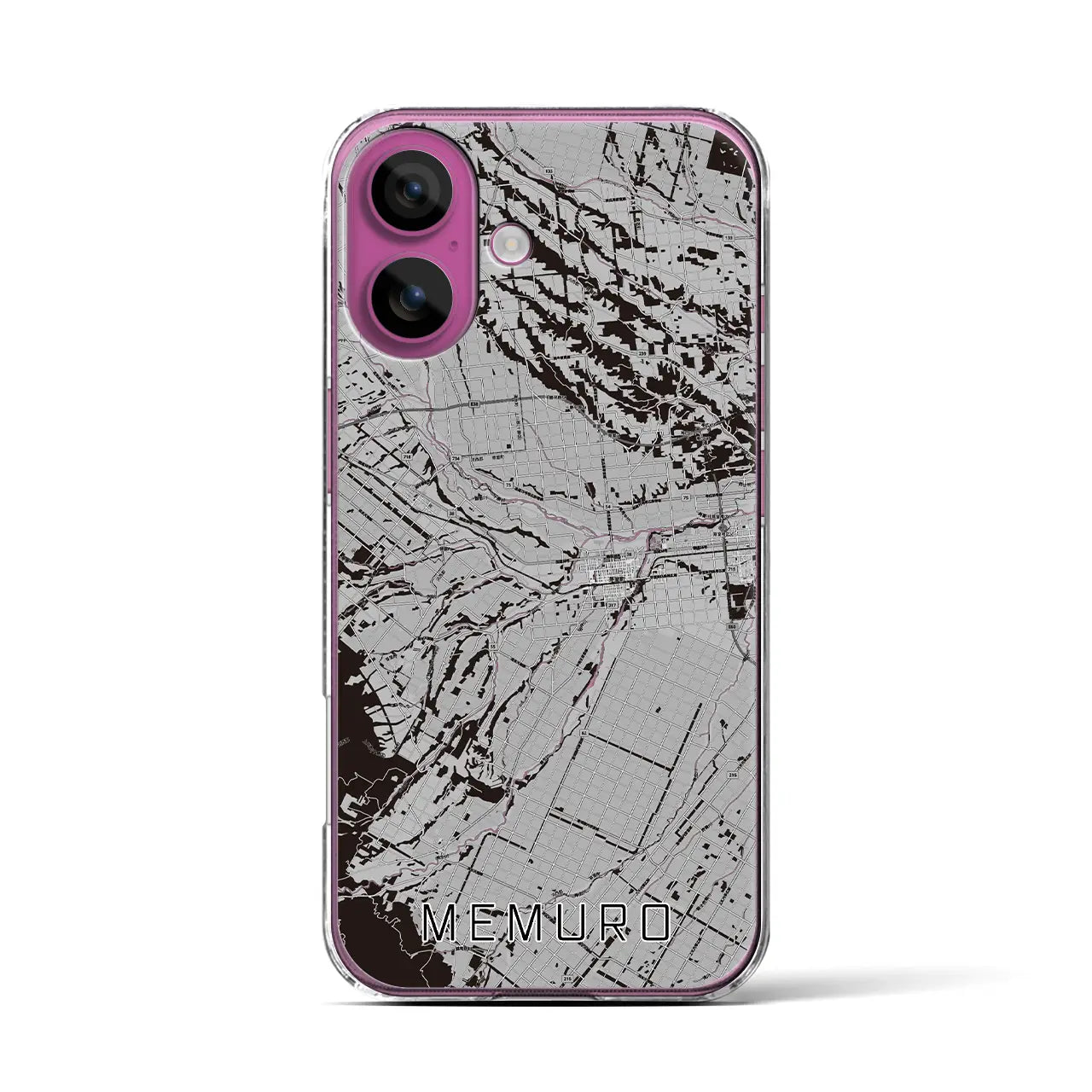 【芽室(北海道)】地図柄iPhoneケース(クリアタイプ)