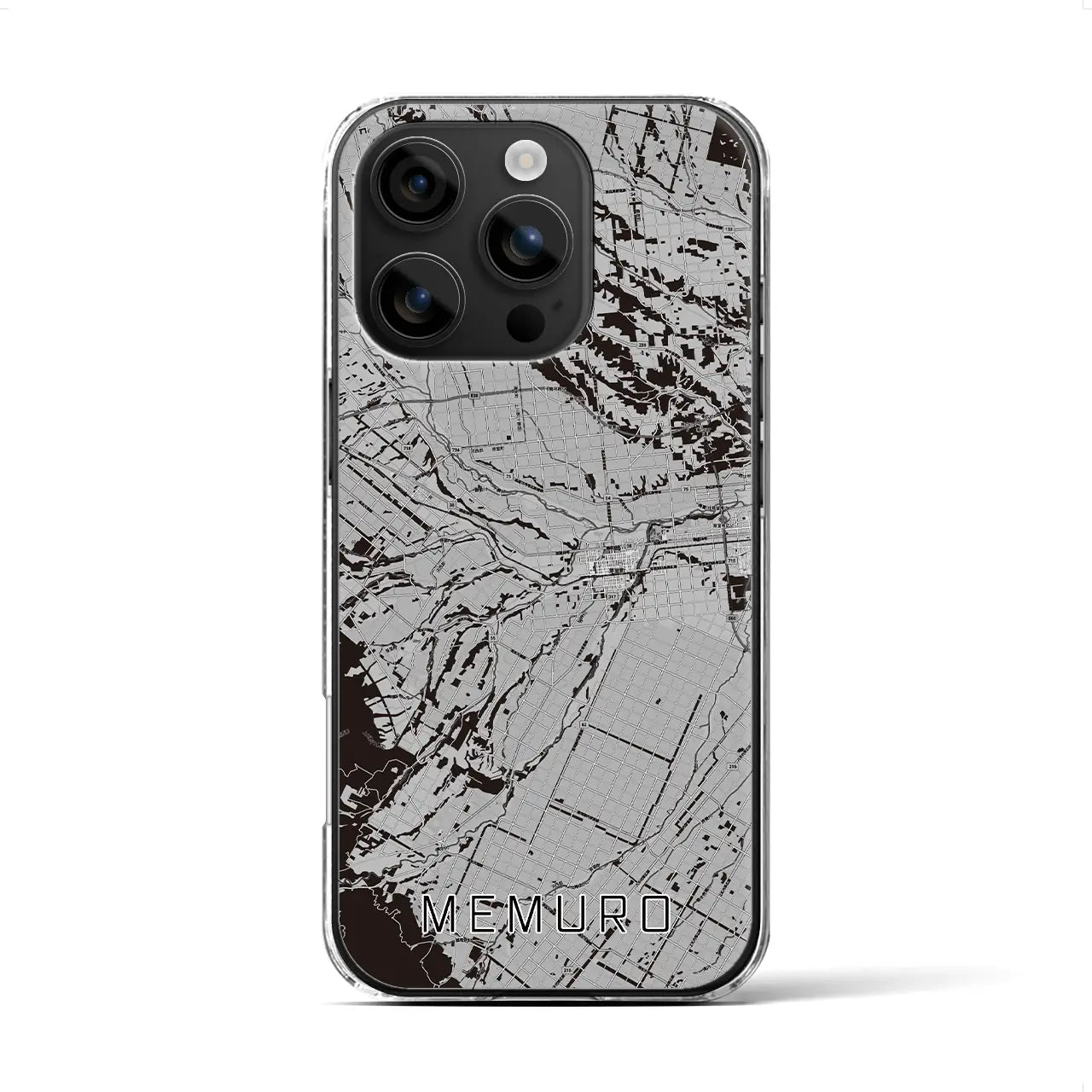 【芽室(北海道)】地図柄iPhoneケース(クリアタイプ)