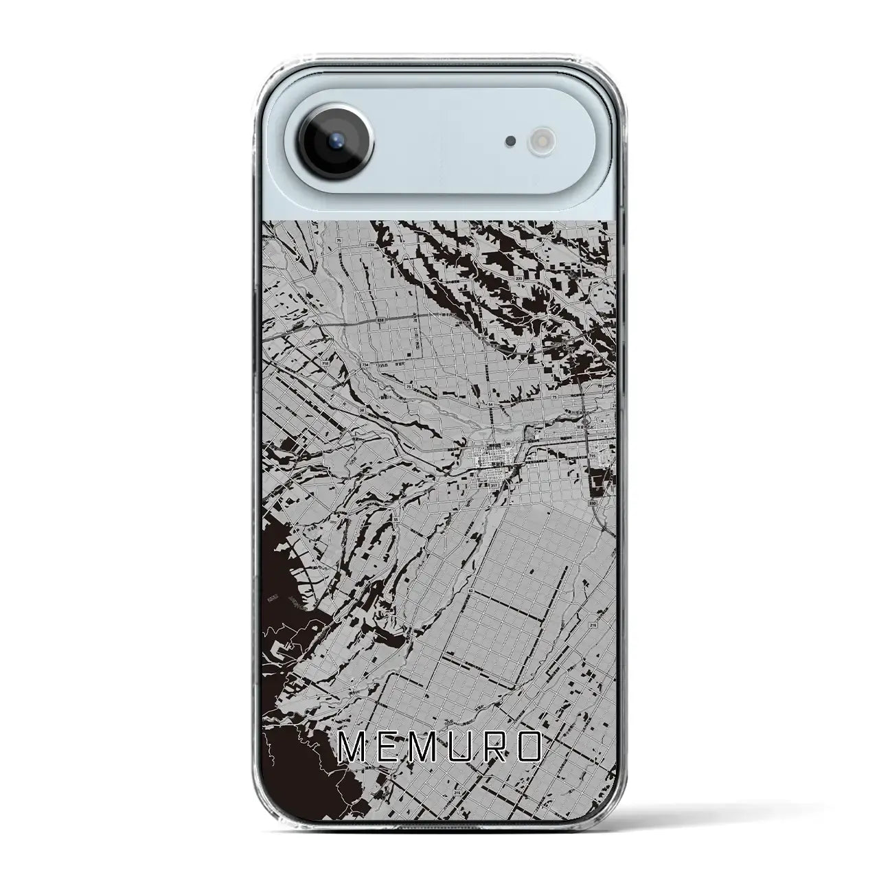 【芽室(北海道)】地図柄iPhoneケース(クリアタイプ)