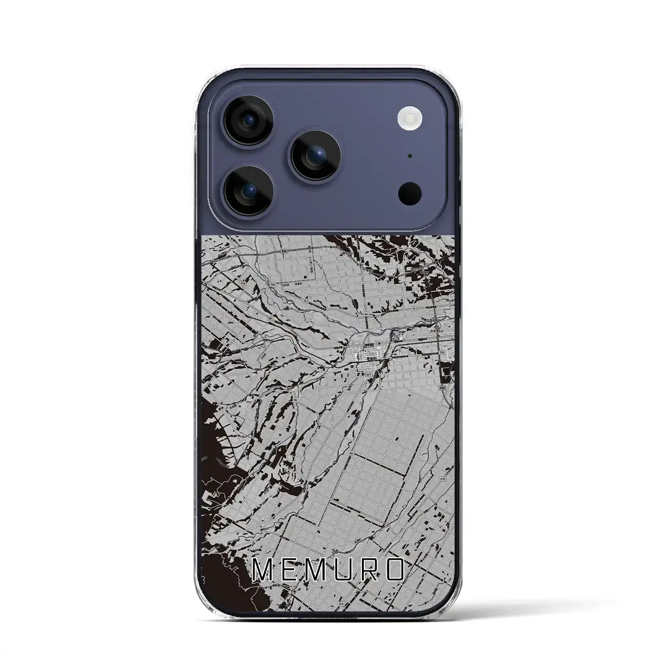 【芽室(北海道)】地図柄iPhoneケース(クリアタイプ)