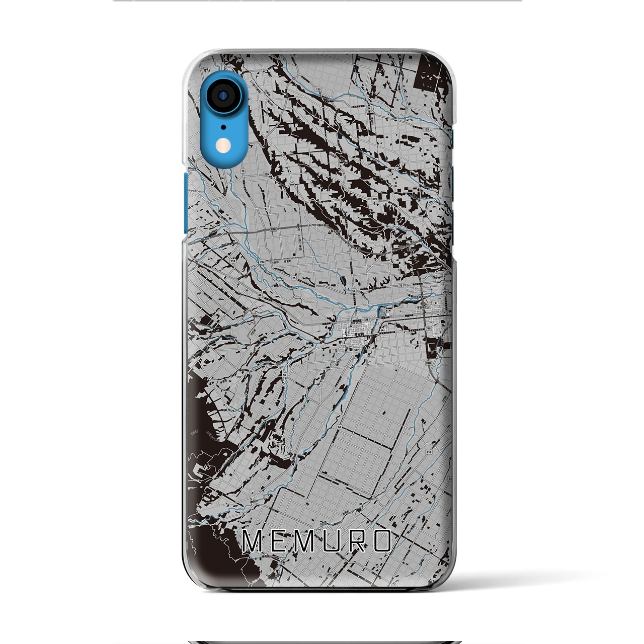 【芽室(北海道)】地図柄iPhoneケース(クリアタイプ)