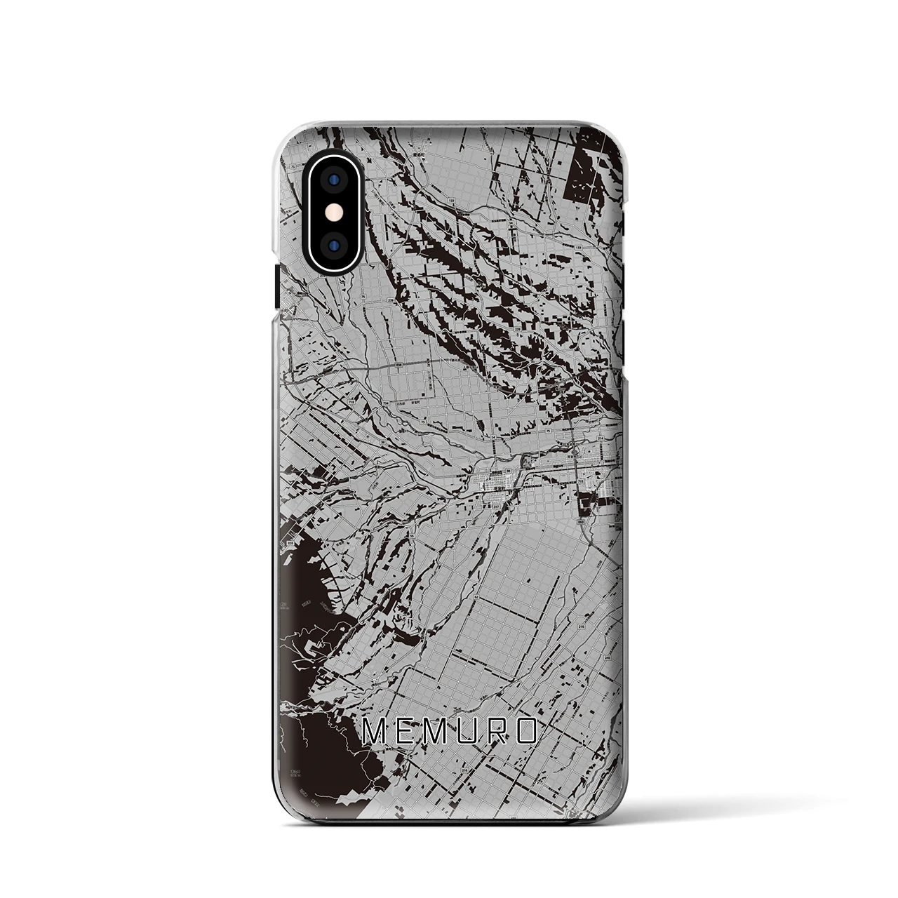 【芽室(北海道)】地図柄iPhoneケース(クリアタイプ)