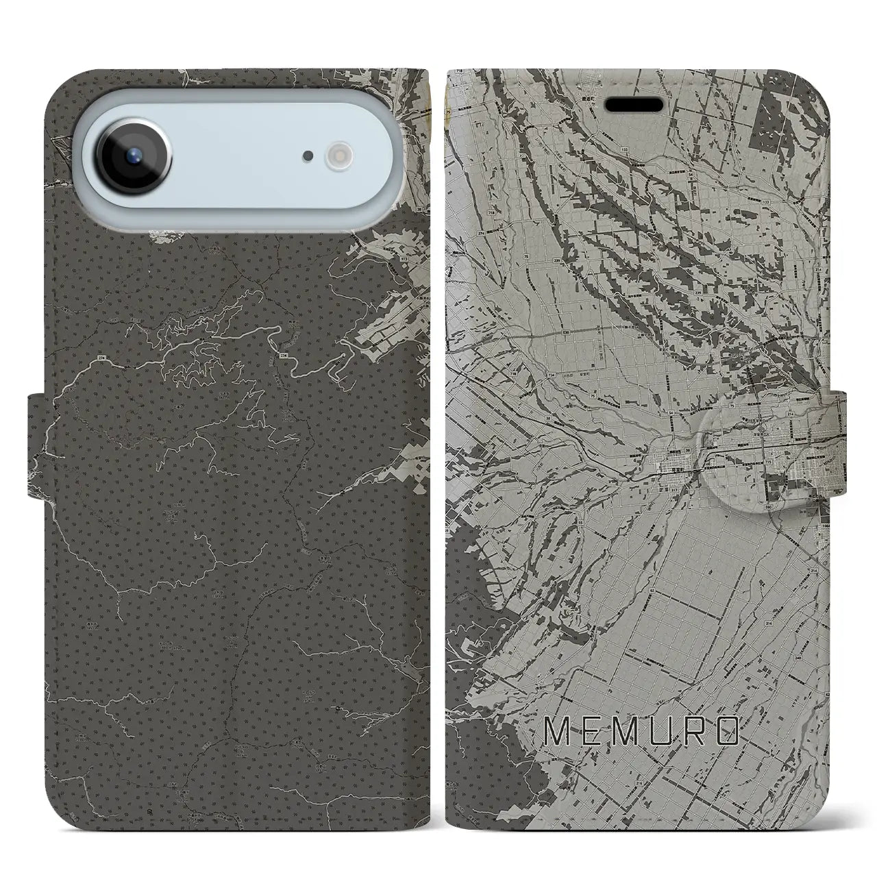 【芽室(北海道)】地図柄iPhoneケース(手帳タイプ)