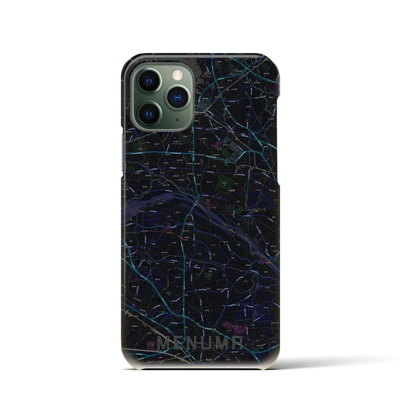 【妻沼(埼玉県)】地図柄iPhoneケース(バックカバータイプ)