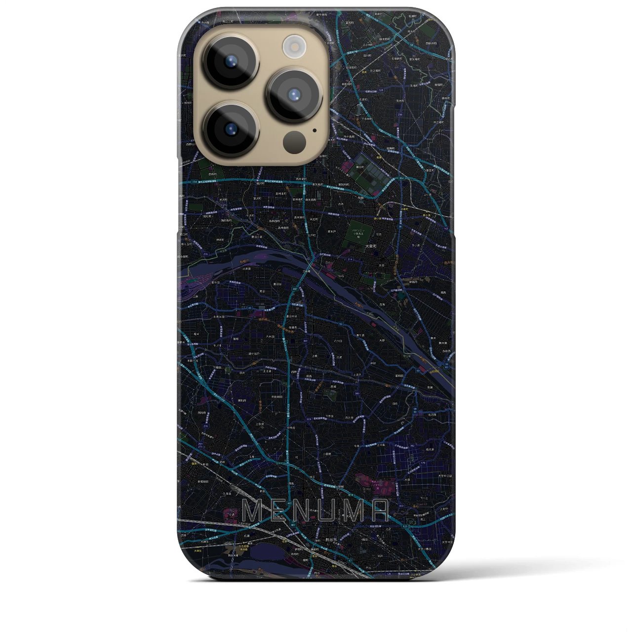 【妻沼(埼玉県)】地図柄iPhoneケース(バックカバータイプ)