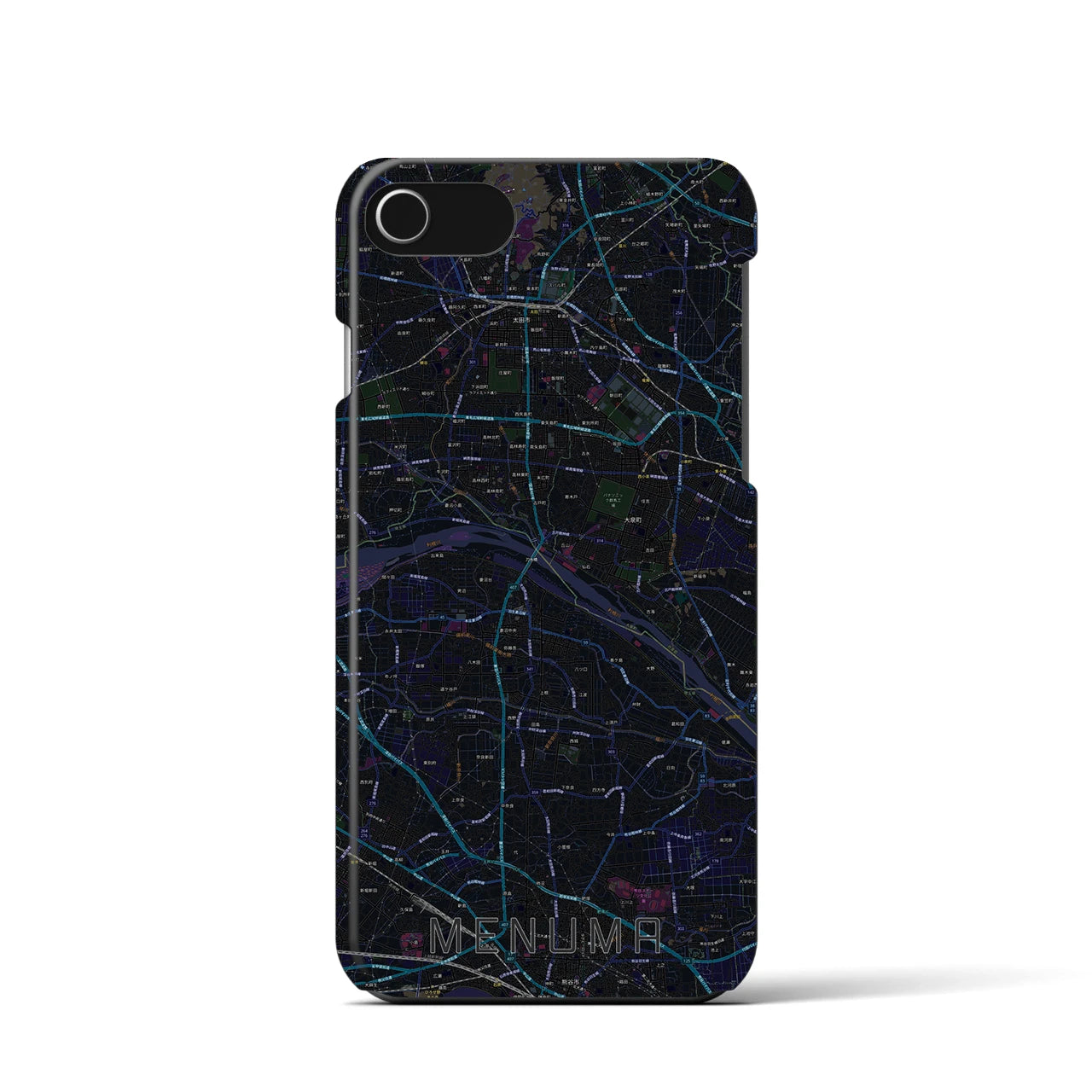 【妻沼(埼玉県)】地図柄iPhoneケース(バックカバータイプ)