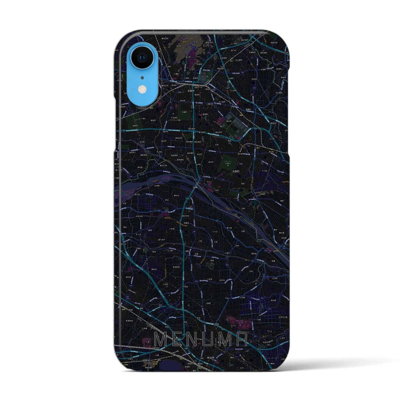 【妻沼(埼玉県)】地図柄iPhoneケース(バックカバータイプ)
