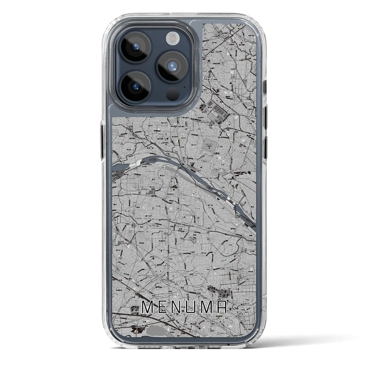 【妻沼(埼玉県)】地図柄iPhoneケース(MagSafeタイプ)